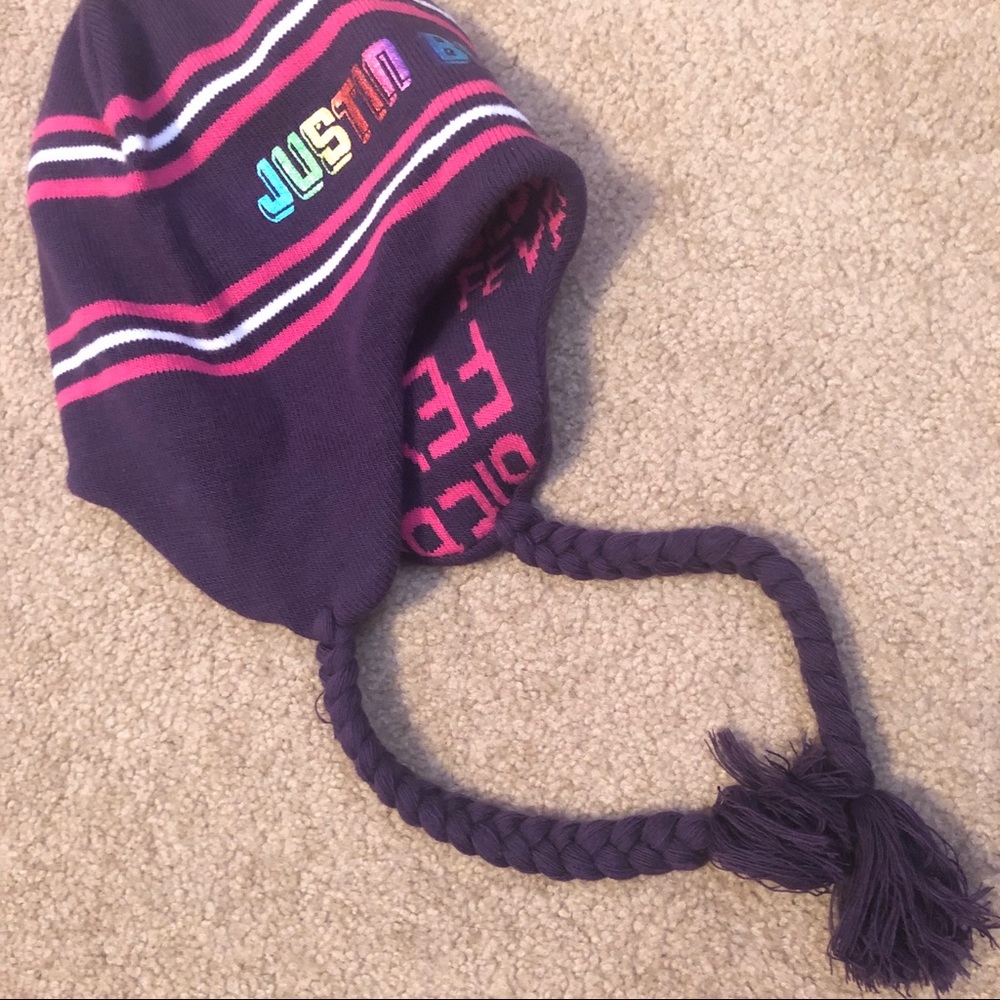 Justin Bieber Reversible Winter Trapper Beanie